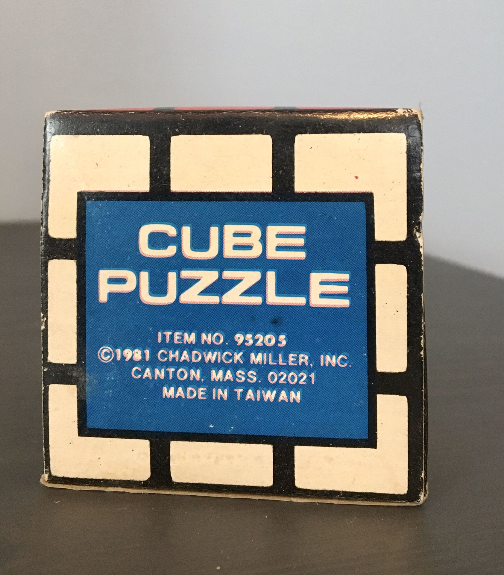 1981 Cube Puzzle by Chadwick Miller, Inc with original box