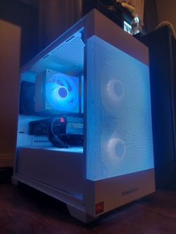 WHITE Ryzen 7 7700 + RTX 3070 OC Gaming PC | 16GB DDR5 | AM5 | RGB