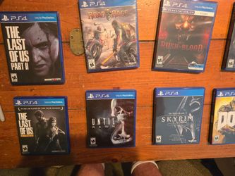 8 different PS4 VIDEO GAMES