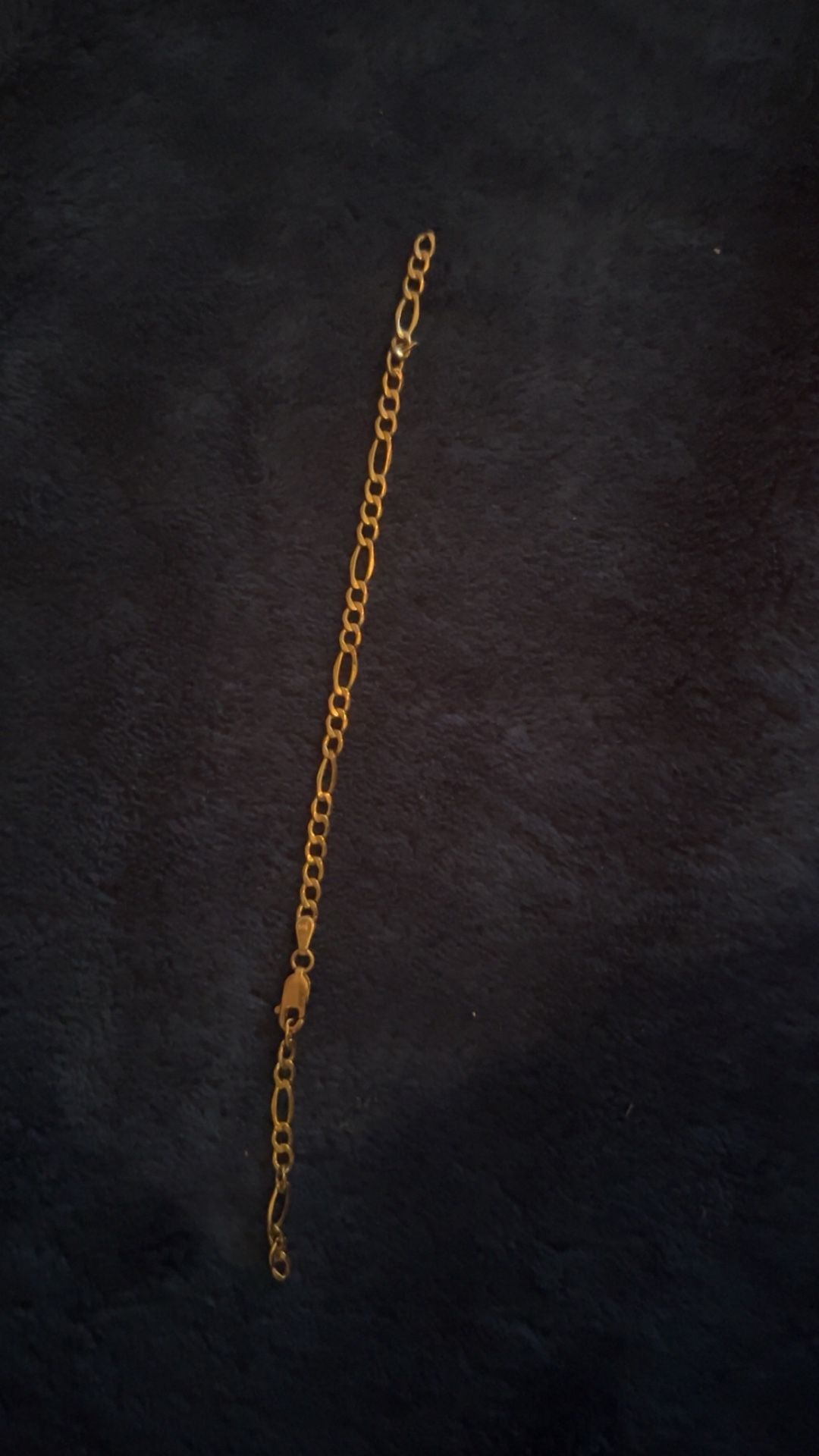 10K Gold Figaro Bracelet