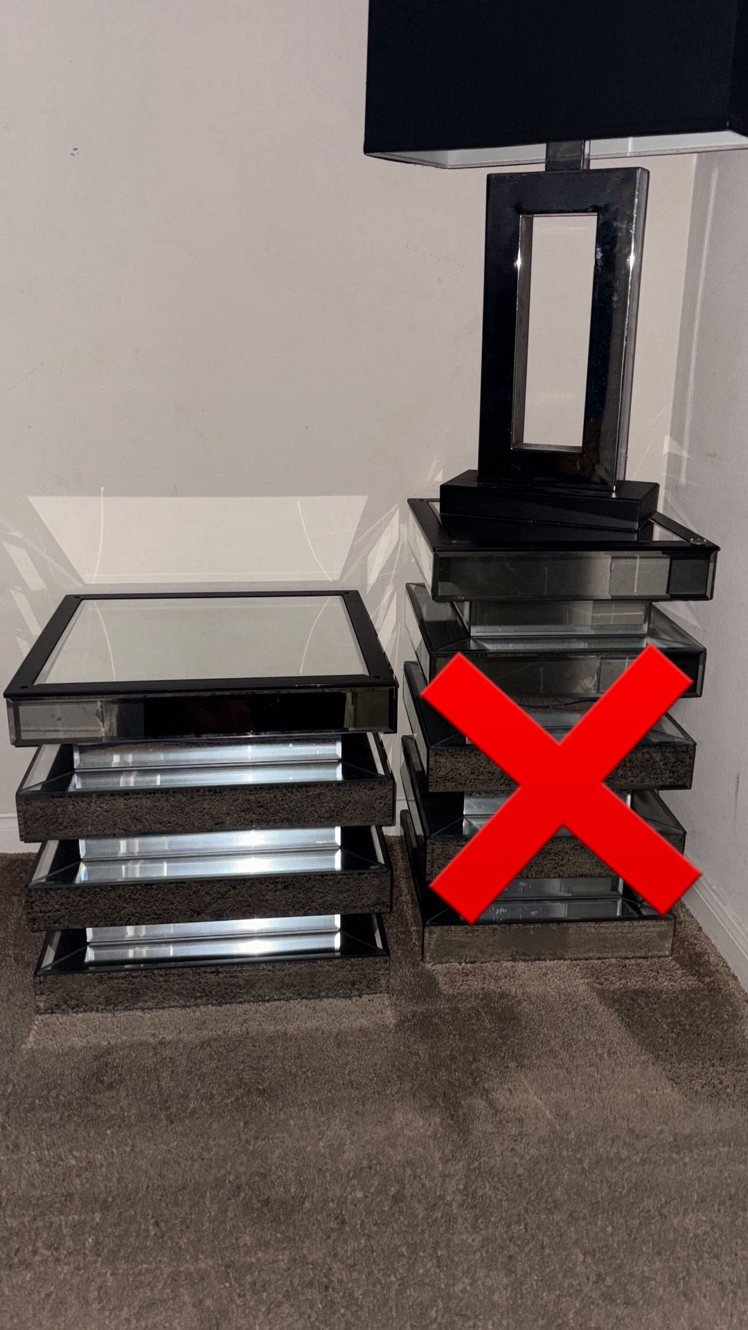 Glass Coffee Table W/Glass Table Top