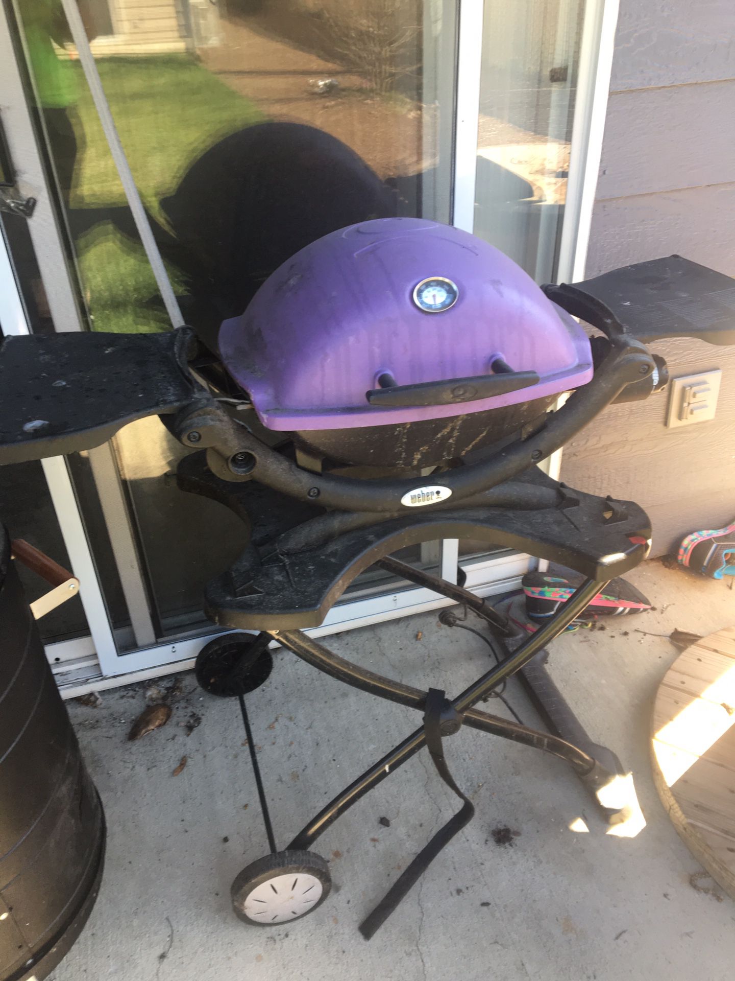 Purple Webber gas grill
