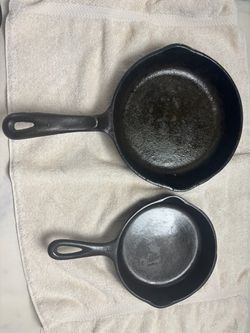 2 Cast Iron Skillets Wagner Ware #3 and Wagner’s 1891 8 inch Skillet
