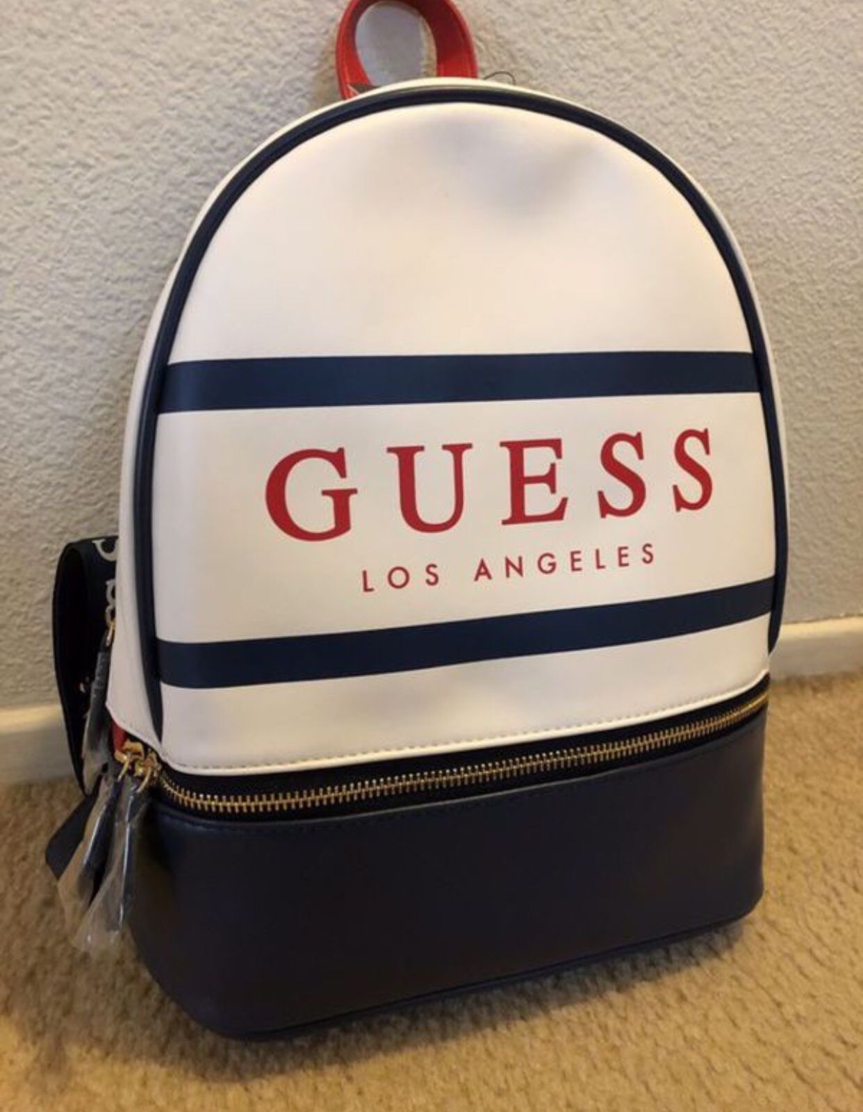 NWT! GUESS BACKPACK (White/Blue)
