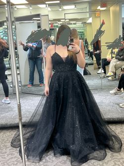 Size 14 Black Sparkly Prom Dress