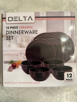 12 PIECE CERAMIC DINNERWARE SET- NEW
