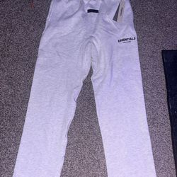 Essential fear of god light oatmeal grey sweatpants XL