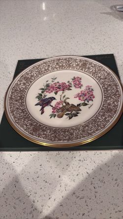 Lenox Decorative Collector Plate with Birds and Florals