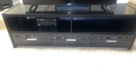 Black TV Stand