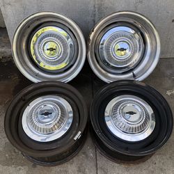 15” Wheels 5x4.75 Chevy Nova Camaro Yenko Monte Carlo Project Parts Buick Cutlass Pontiac El Camino S10 Blazer Rally Cragar