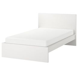 IKEA MALM twin bed frame/white