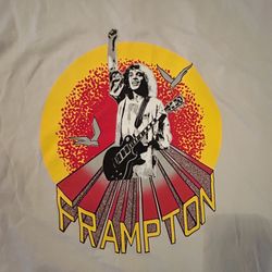 Peter Frampton Band / Musician White Graphic T Shirt Large