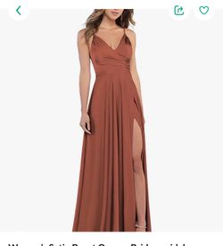 Burnt Orange Bridesmaid Dress 