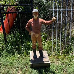 Lawn Jockey Cast-Iron Late 1800S To Early 1900S