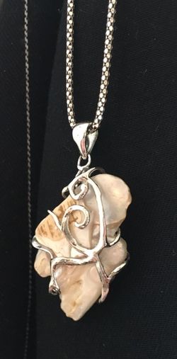 Italian Shell & Sterling Silver necklace