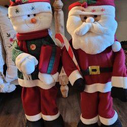 Santa & Frosty Plush, 27"