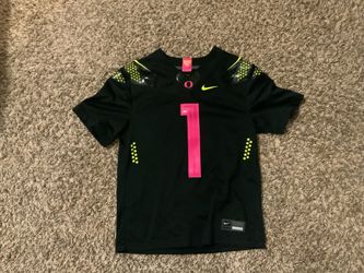 Nike Oregon Ducks Breast Cancer Awareness #1 Jersey Youth Large