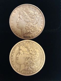 1880 n 1889 O Morgan Silver Dollars !
