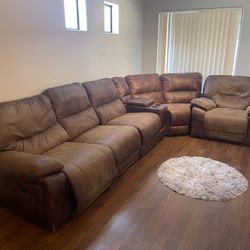 Brown Leather Couches 