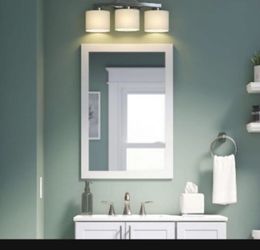 24-In W x 35-in H framed mirror 