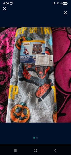 Spiderman Halloween Toddler Blanket 