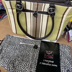 Brand New  Luvall Convertible Bag W/jungle Slip
