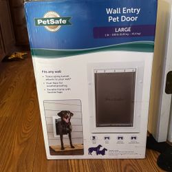 Pet Safe-  Wall Entry Pet Door Size Large 1 - 100 Pounds