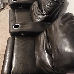 Leather Detachable Theater Recliners