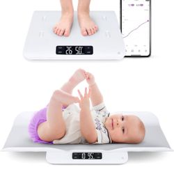 Greater Goods Smart Bluetooth Baby Scale with in-House Algorithm for Wiggly Babies, Infants, and Toddlers