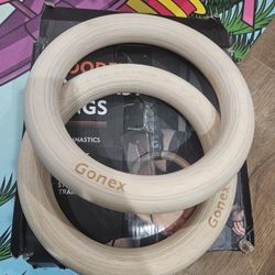Wooden gymnastic rings