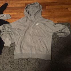 Nike zip up hoodie large