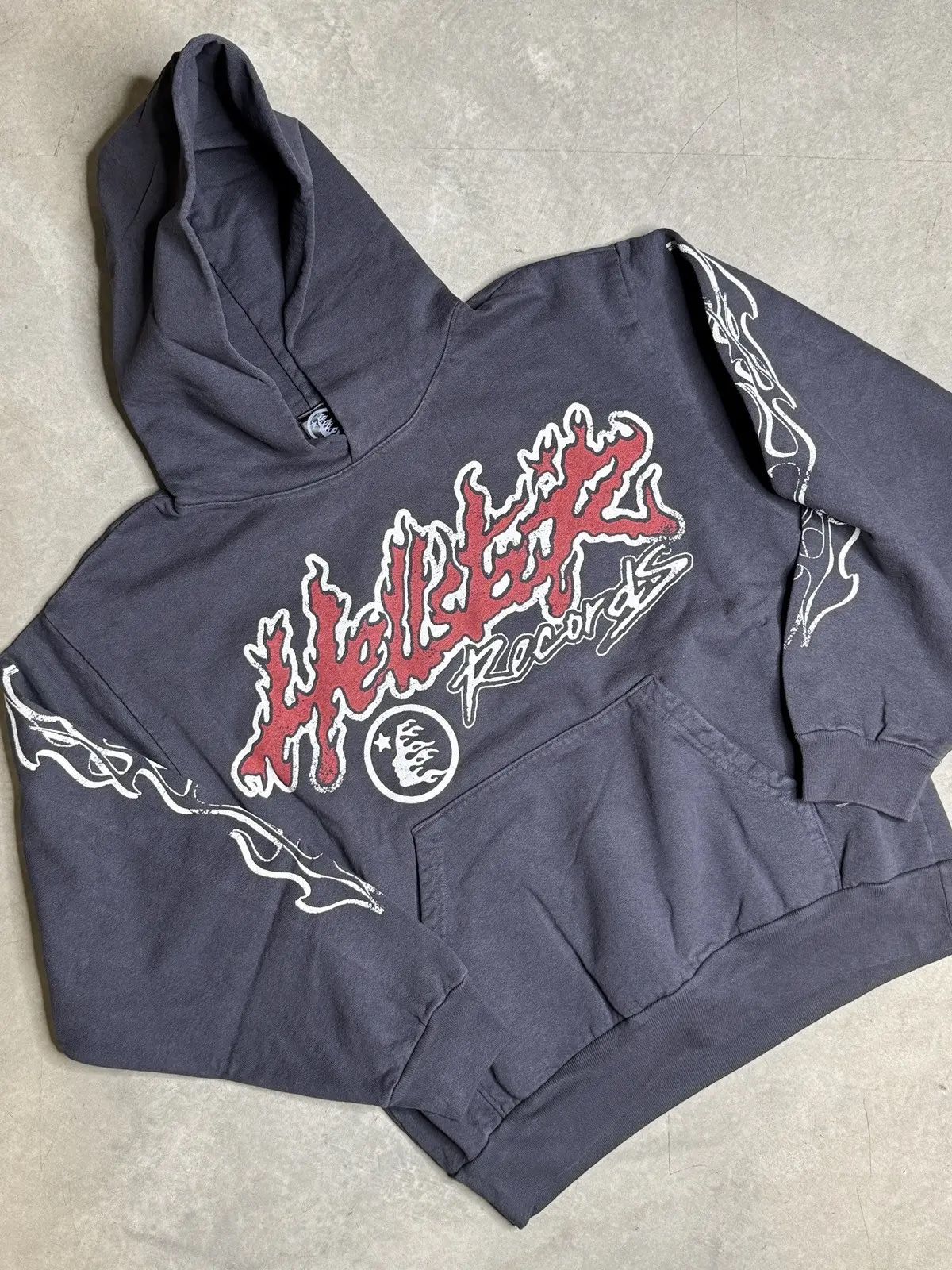 Hellstar Hoodie Chrome Records Hearts Denim Jeans Tears Hooded Jacket World Tour Coat Small S Medium M Large L XL Sweater 