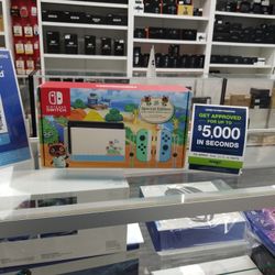 Nintendo Switch Gaming Console Animal Crossing Special Edition 