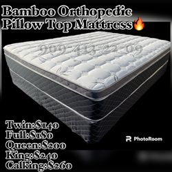 Full Bamboo Orthopedic Pillow Top Mattress 