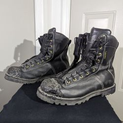 Danner 8" Quarry 2.0 GTX Black Leather Lace Up Work Boots 14521 Men's Size 14 D 