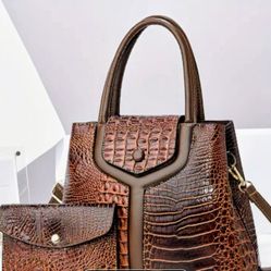 Brand New Women's Gator 2pcs Handbag 