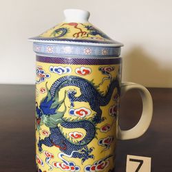 Porcelain 3/set With Filter Mug 