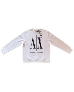 Armani Exchange white sweatshirt Size L