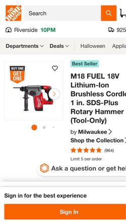 Milwaukee M18 Rotary Hammer Used