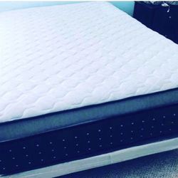 Queen Size Mattress Double Pillow Top Orthopedic FIRM 15” Thick Brand New We Finance Delivery 🚚 Available 