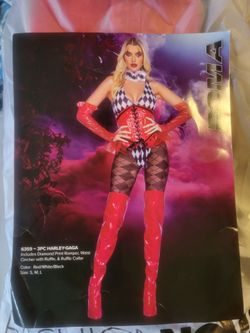 Roma 3PC Harley-Gaga Halloween Costume