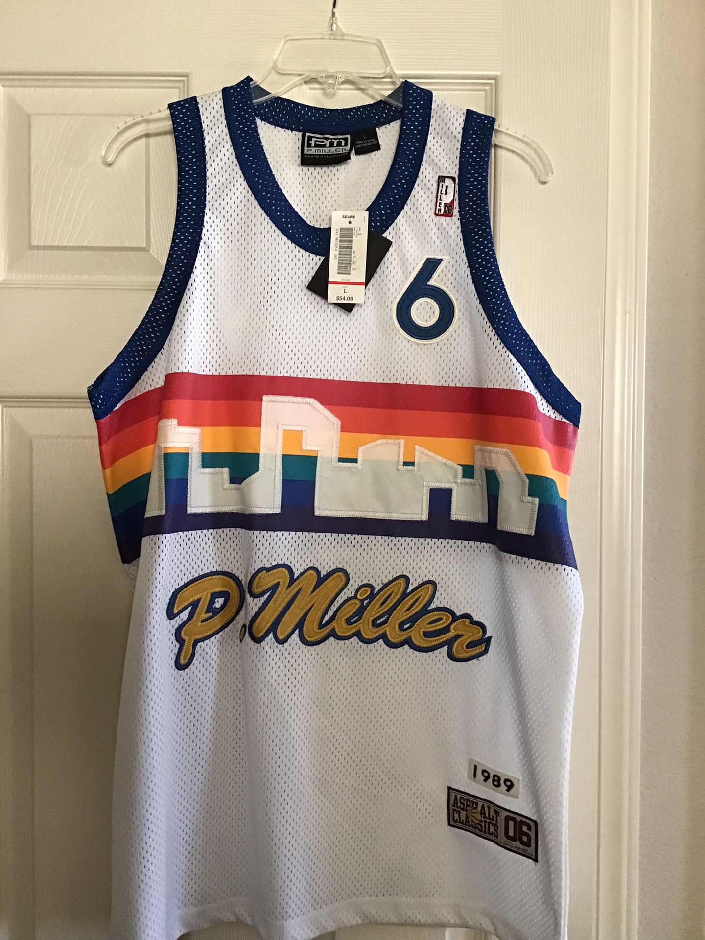 P. Miller Basketball Jersey with Rainbow City Skyline Brand New with Tags