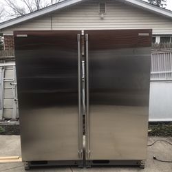 Free Delivery- Electrolux Icon Full Freezer + Full Refrigerator  Stainless Steel.