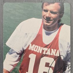 Joe Montana Autographed Collectible Card (Limited Edition)