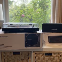 Audio-Technica AT-LP60XBT Record Player with Wireless Speaker