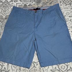Tommy Hilfiger Shorts Mens Size 34 Blue Flat Front  