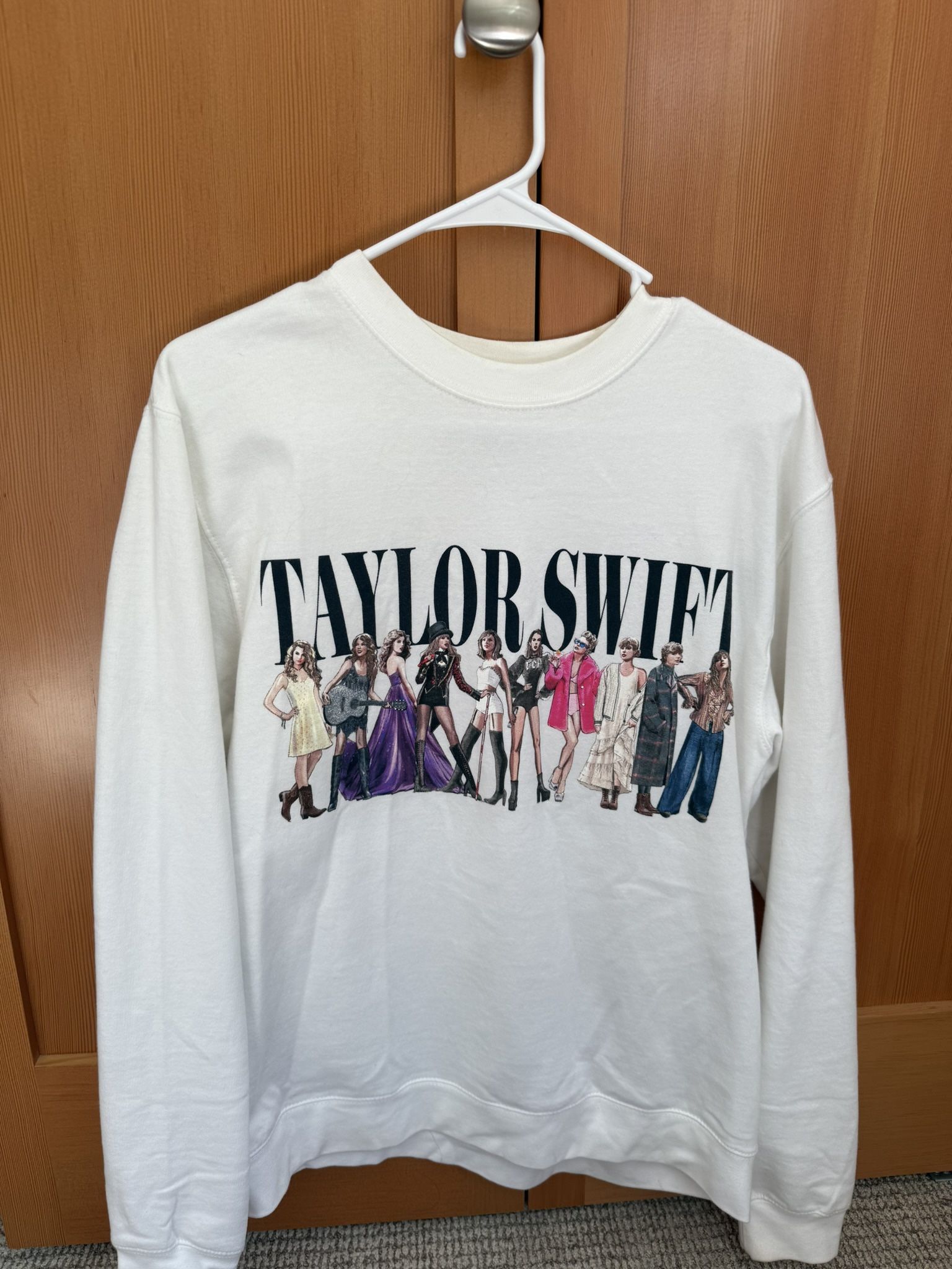 Taylor Swift White Crew Neck