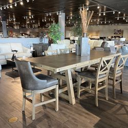 Grey/Brown Counter height Dining Room Set