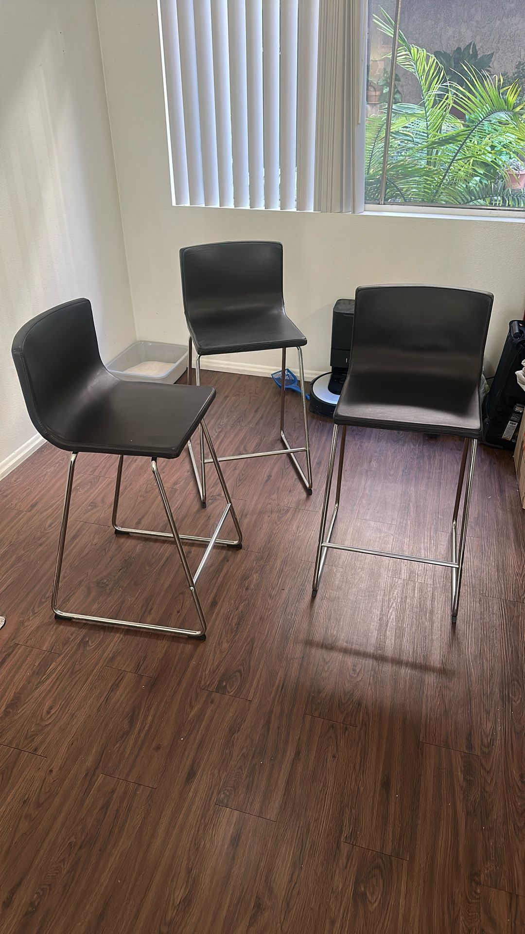Leather Bar Stools From IKEA