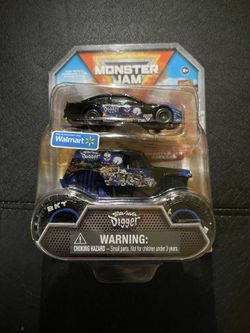 Monster Jam Son uva digger monster truck & race car set